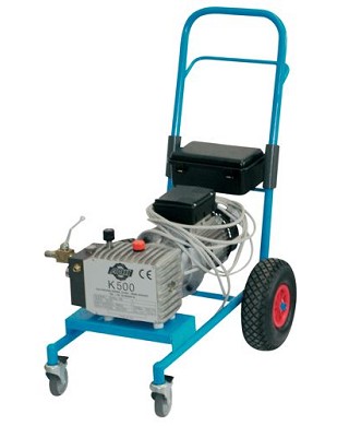 POMPA K500 AIRLESS 230V CARRELLATA FISSA COMPLETA
