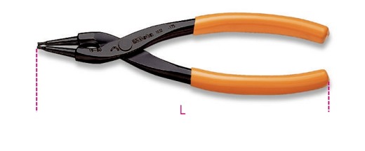 Pinze A Becchi Diritti Per Anelli Elastici Di Sicurezza, Per Fori Manici Ricoperti In Pvc