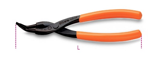 Pinze A Becchi Piegati A 45° Per Anelli Elastici Di Sicurezza, Per Fori Manici Ricoperti In Pvc
