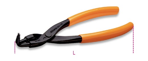 Pinze A Becchi Piegati A 90° Per Anelli Elastici Di Sicurezza, Per Fori Manici Ricoperti In Pvc