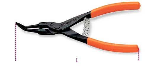 Pinze A Becchi Piegati A 45° Per Anelli Elastici Di Sicurezza Per Alberi Manici Ricoperti In Pvc