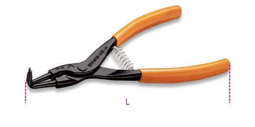 Pinze A Becchi Piegati A 90° Per Anelli Elastici Di Sicurezza Per Alberi Manici Ricoperti In Pvc