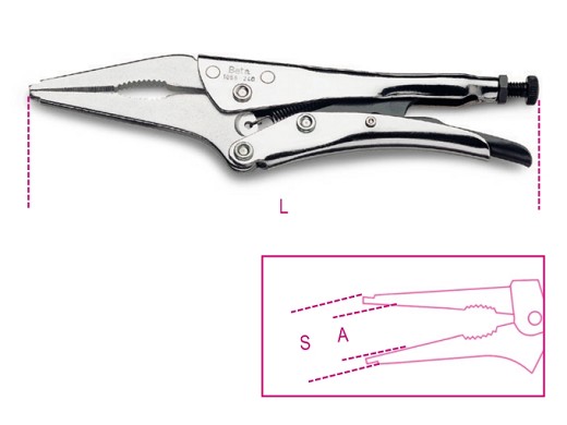 Pinze Regolabili Autobloccanti Becchi Lunghi