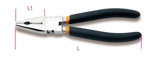 Pinze Universali Cromate Lucide Manici Ricoperti Con 2 Strati Di Pvc Antiscivolo