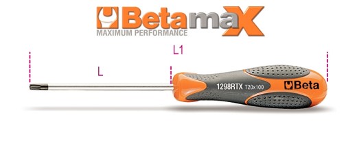 Chiavi Maschio Con Impugnatura, Per Viti Con Impronta Tamper Resistant Torx® Cromate, Punte Nere