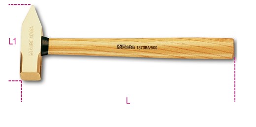 Martelli Tipo Tedesco Antiscintilla, Manico In Legno