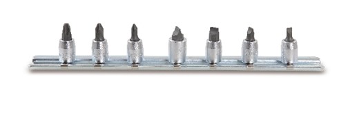 Serie Di Chiavi A Bussola A Giravite Per Viti Con Impronta A Croce Philips® E Con Intaglio Cromate - Inserti Bruniti