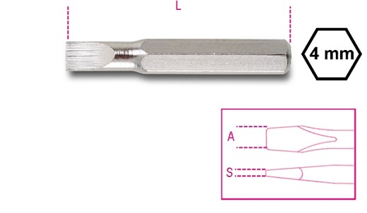 Inserti 4 Mm Per Viti A Testa Con Intaglio