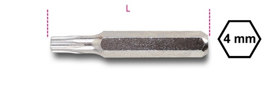 Inserti 4 Mm Per Viti Con Impronta Tamper Resistant Torx®