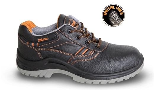 Scarpe In Pelle Pieno Fiore Idrorepellente, Ampia Calzata
