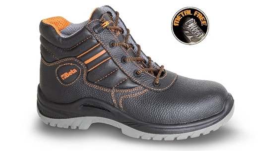 Scarpe Alte In Pelle Pieno Fiore Idrorepellente Con Rapido Sfilamento, Ampia Calzata