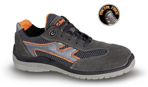 Scarpe Light In Pelle Scamosciata Ed Inserti In Mesh, Suola Racing