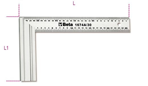 Squadre Per Falegnami Lama In Acciaio Base In Alluminio