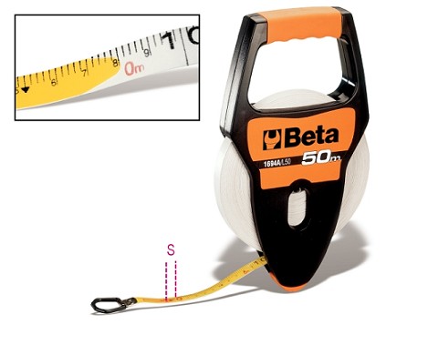 Rotelle Metriche Con Impugnatura Cassa In Abs Antiurto Nastro In Fibra Di Vetro Ricoperto In Pvc 