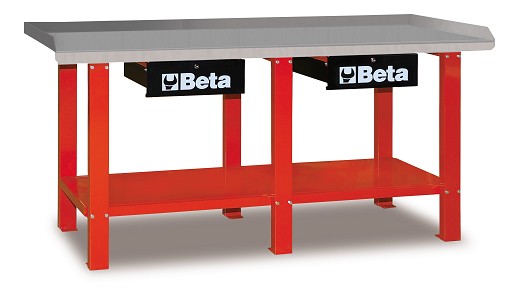 Banchi Lavoro Piano Acciaio Red