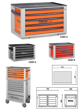 Cassettiere V.te Mod.t Grey C23st-g