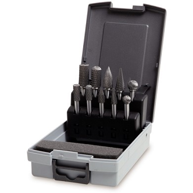 Serie Di 10 Lime Rotative In Metallo Duro Codolo Da 6 Mm Taglio Incrociato Hm4