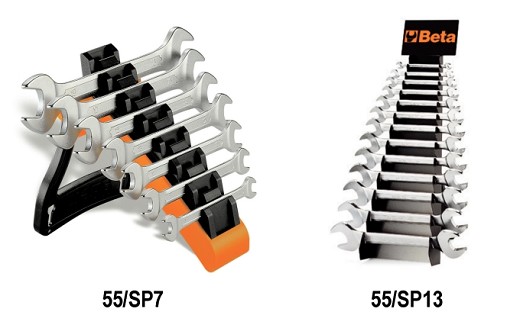 Serie Di 13 Chiavi A Forchetta Doppie (art. 55) Con Supporto