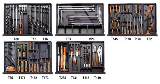 Assortimento Di 153 Utensili In Termoformato 