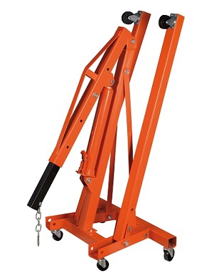 GRU PIEGHEVOLE CON POMPA, PORTATA 0,5 T - 2T