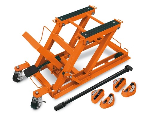 PIATTAFORMA SOLLEVAMENTO MOTOCICLI, PORTATA 680 KG