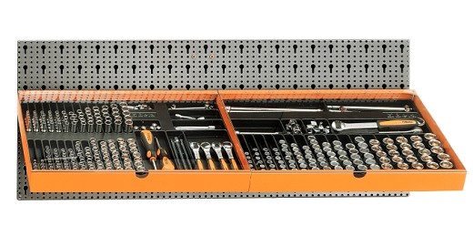 Assortimento 306 Utensili, Con Ganci Senza Pannello