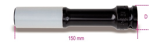 Chiavi A Bussola Macchina Con Inserti Polimerici Per Dadi Ruote Serie Lunga