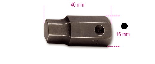 Inserti Maschio Esagonale Attacco 16 Mm Fosfatati