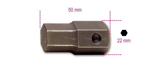 Inserti Maschio Esagonale Attacco 22 Mm Fosfatati