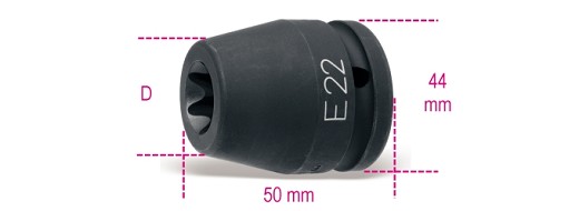Chiavi A Bussola Per Viti Con Profilo Torx® Con Quadro Femmina 3/4 Fosfatate