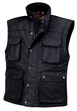 Gilet In Ripstop Impermeabilizzato