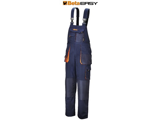 SALOPETTE EASY TWILL 180GR BLUE TG.L