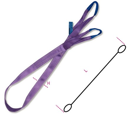 Brache Di Nastro Tessuto Piatto, 1t In Poliestere Ad Alta Tenacità (pes) Colore Viola
