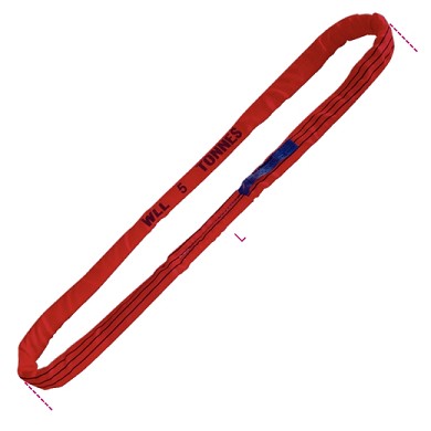 Brache Ad Anello Continuo, 5t Tessuto In Poliestere Ad Alta Tenacità (pes) Colore Rosso