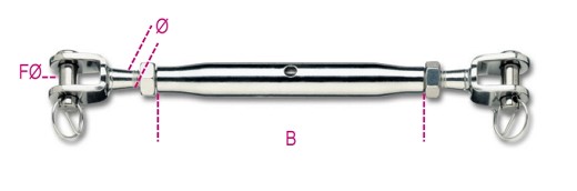 Tenditore A Due Forcelle Inox Aisi 316
