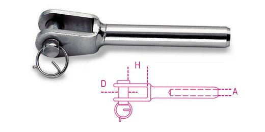 Terminali A Forcella Inox Aisi 316