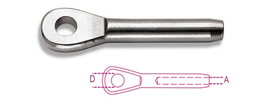 Terminali Ad Occhio Inox Aisi 316