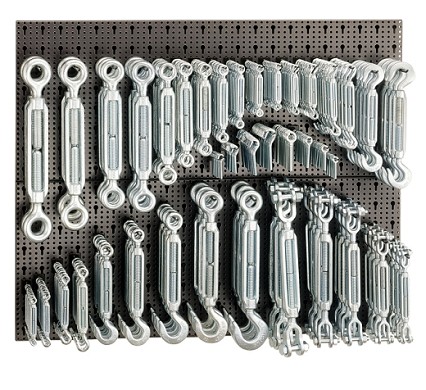 Assortimento 672 Accessori Per Funi, Con Ganci Senza Pannello