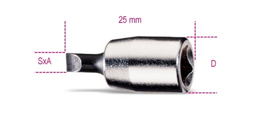 Chiavi A Bussola A Giravite Per Viti Con Intaglio Cromate - Inserti Bruniti