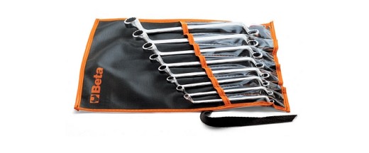 Serie Di 8 Chiavi Poligonali Doppie Curve (art. 90) In Busta