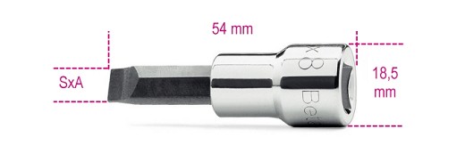 Chiavi A Bussola A Giravite Per Viti Con Intaglio Con Attacco Quadro 3/8 Cromate - Inserti Bruniti