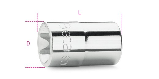 Chiavi A Bussola Con Per Viti Con Profilo Torx® Con Attacco Quadro 1/2 Cromate