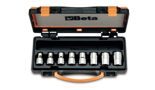 Serie Di Chiavi A Bussola Per Viti Con Profilo Torx® Con Attacco Quadro 1/2 In Cassetta Di Lamiera 
