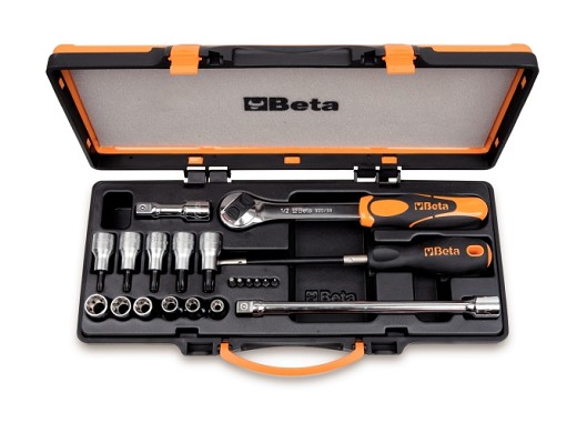 6 Inserti Per Avvitatori 6 Chiavi A Bussola 5 Chiavi A Bussola Maschio E 4 Accessori, Per Viti Con Impronta Torx® In Cassetta Di Lamiera