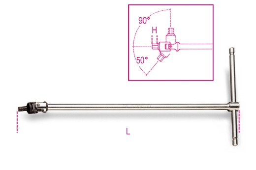 Chiavi A T Con Maschio Snodato Per Viti Con Impronta Torx® Cromate