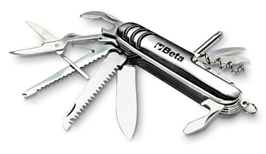 Coltellino Multiuso In Acciaio Inox, 10 Funzioni