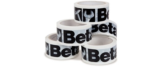 Confezione Da 36 Rotoli Di Nastro Adesivo Per Imballo, Logo Beta, Bianco