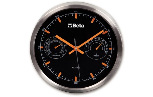 Orologio Da Parete Dotato Di Termometro Ed Igrometro, Diametro 26 Cm