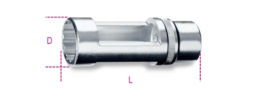 Chiavi A Bussola Con Attacco Quadro Femmina 1/2” Per Iniettori Motori Diesel