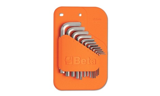 Serie Di 12 Chiavi Maschio Esagonale Piegate (art. 96) Con Supporto